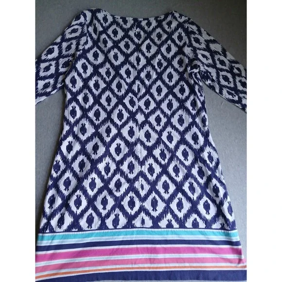 Lilly Pulitzer Dress XL Pima Cotton Mini Preppy Beach Resort Boho Shift - Picture 10 of 12